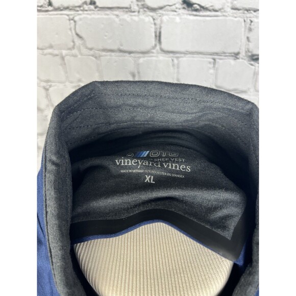 Vineyard Vines On The Go Shep Vest Men XL 92%Polyester 8%Spandex Blue, Pockets - Picture 13 of 13